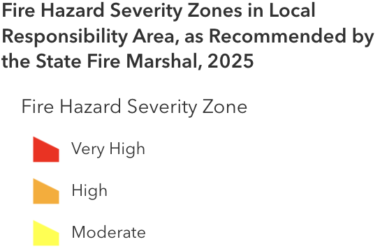 Fire Hazard map Legend